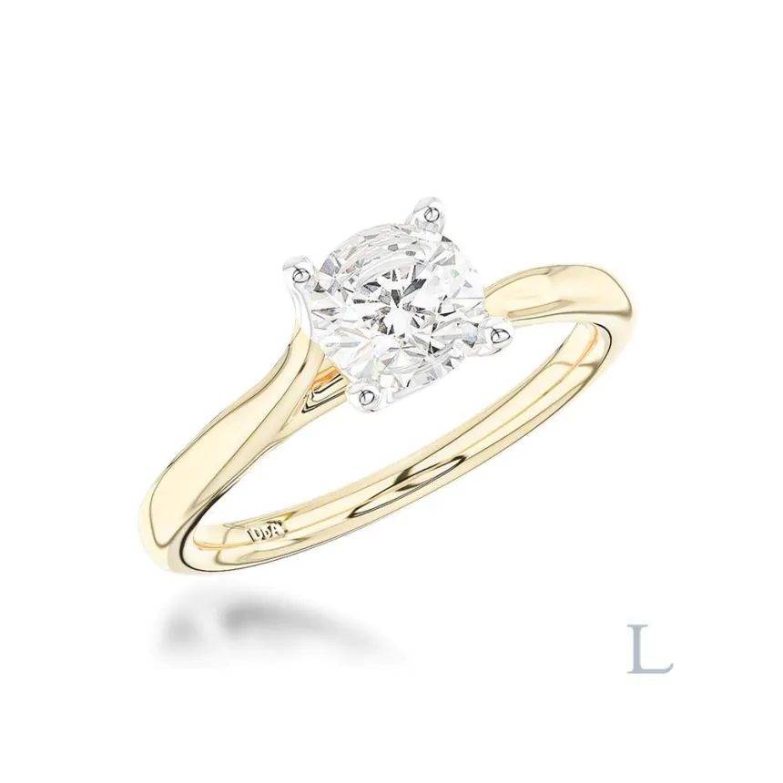 Isabella 18ct Yellow Gold 0.70ct F SI1 Brilliant Cut Diamond Ring