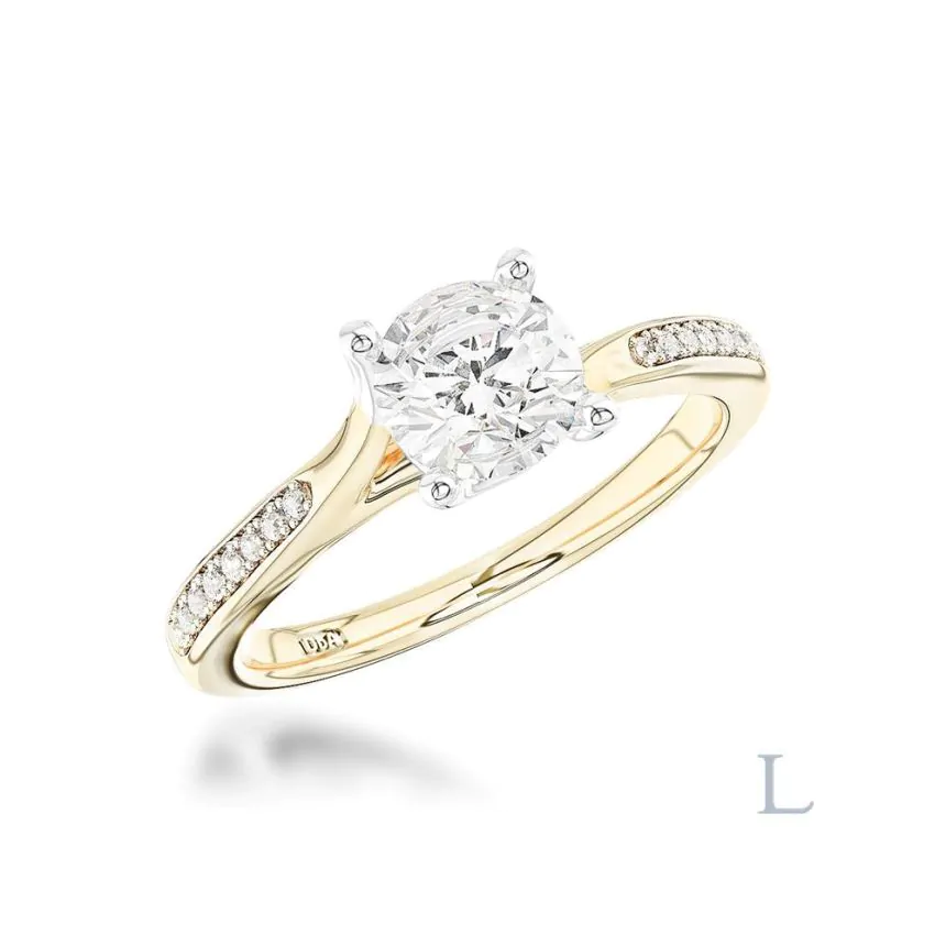 Isabella 18ct Yellow Gold 0.70ct H SI1 Brilliant Cut Diamond Ring