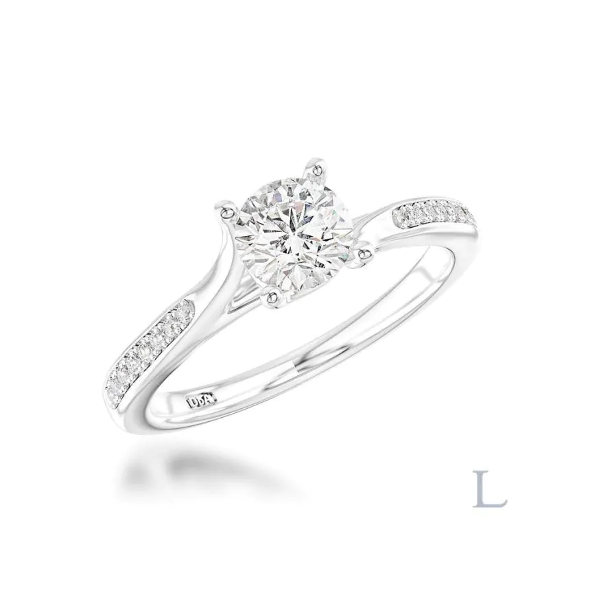 Isabella Platinum 0.50ct G SI1 Brilliant Cut Diamond Solitaire Ring