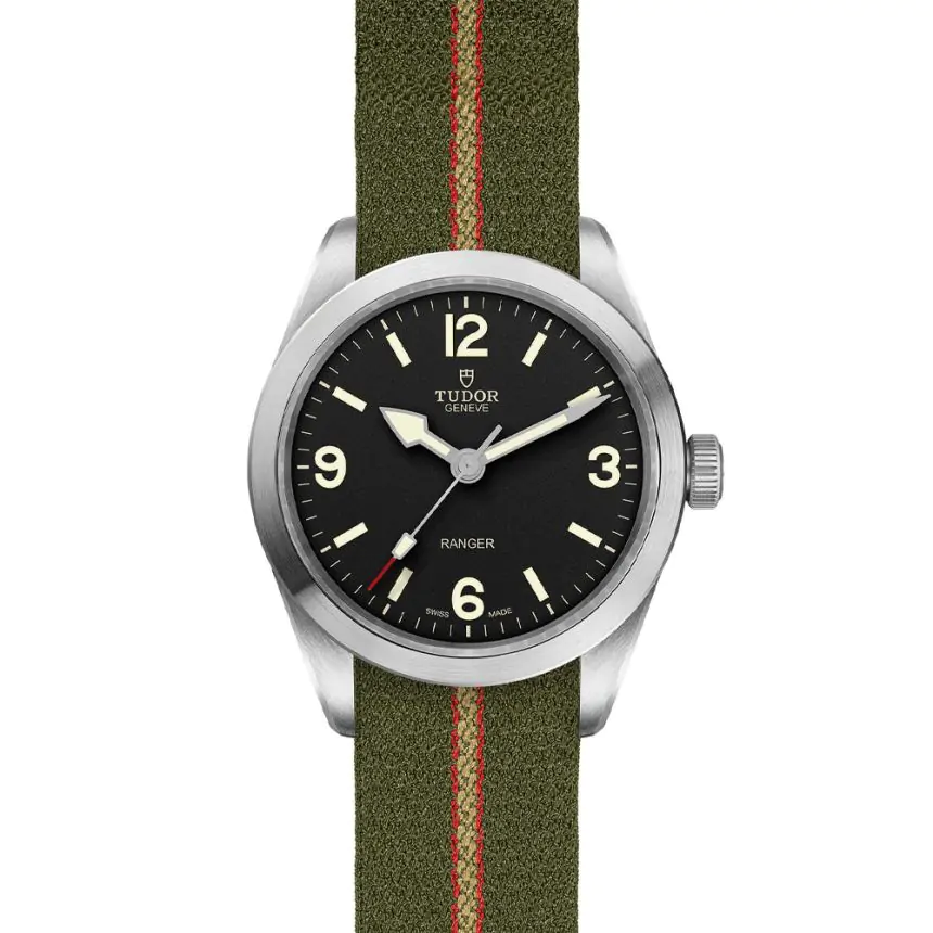 TUDOR Heritage Ranger 39mm Green Fabric Watch M79950-0003