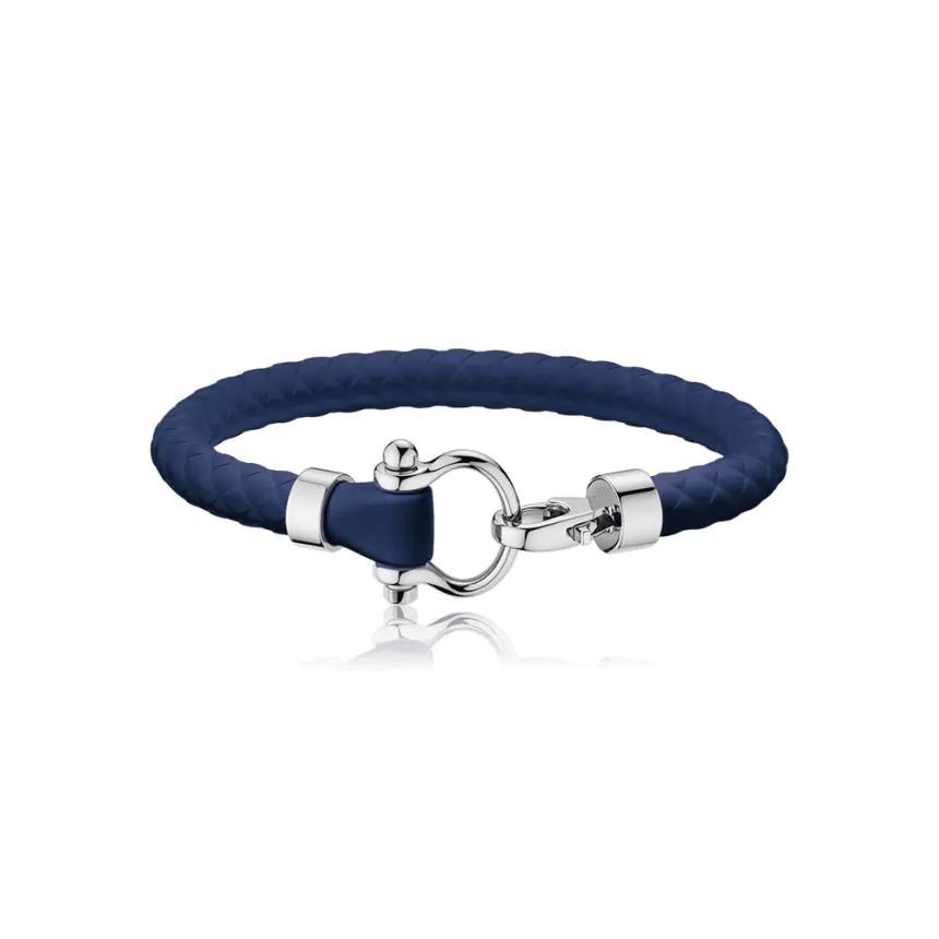 OMEGA Aqua Stainless Steel and Rubber Bracelet B34STA0509003