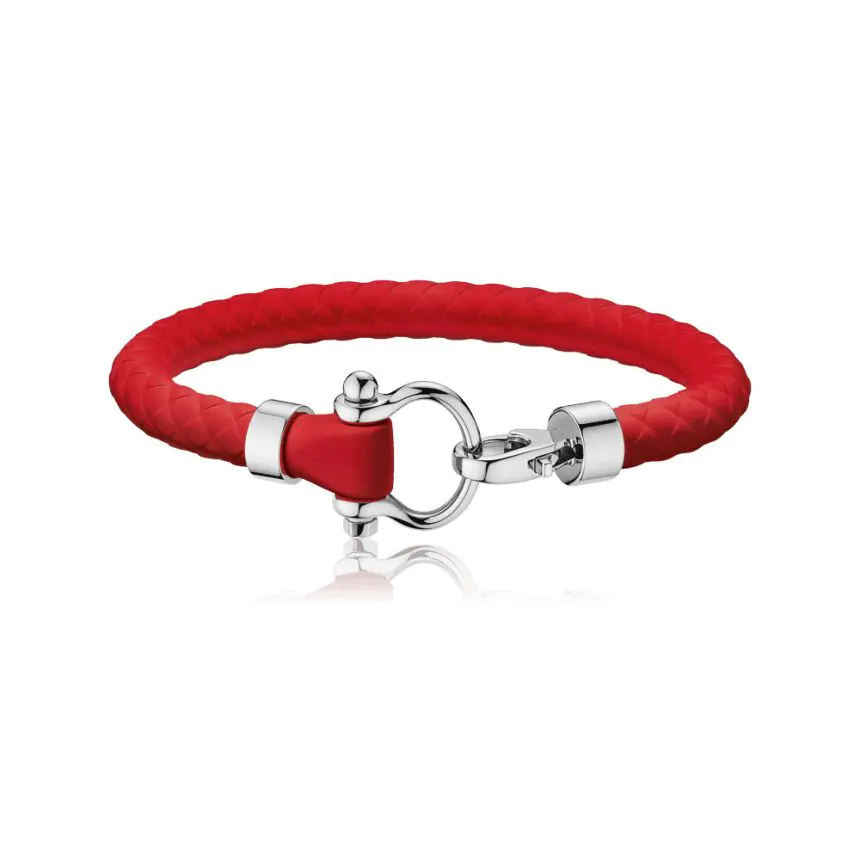OMEGA Sailing Bracelet Red Rubber B34STA0509606