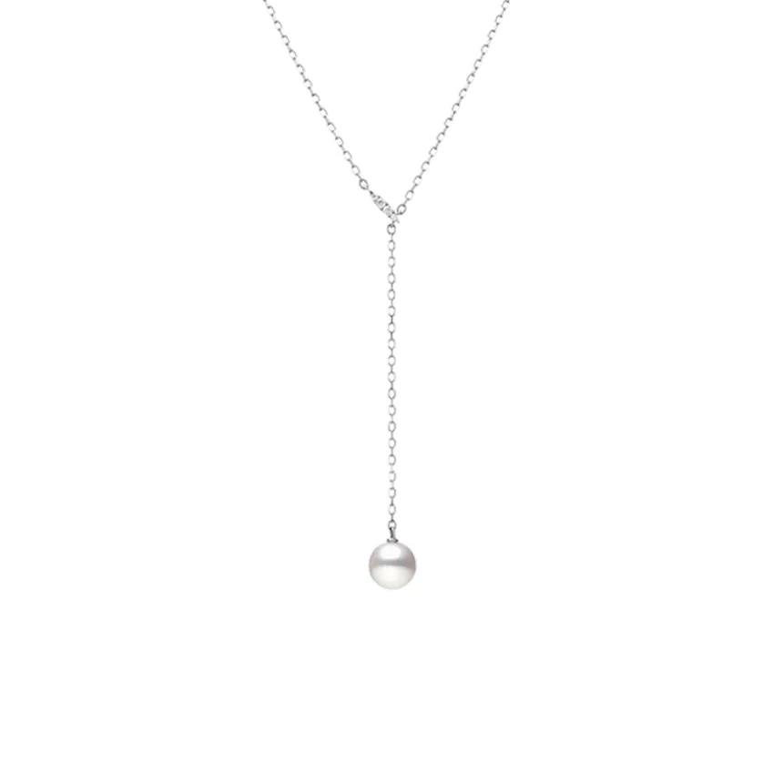 Mikimoto 18ct White Gold Lariat Pearl Necklace