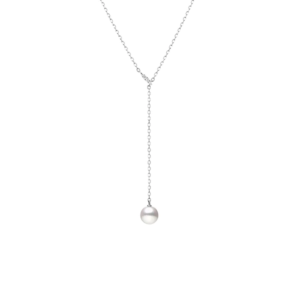 Mikimoto 18ct White Gold Lariat Pearl Necklace