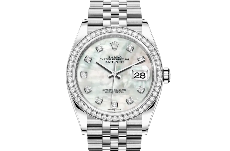 Rolex Datejust 36 M126284RBR-0011 watch front facing