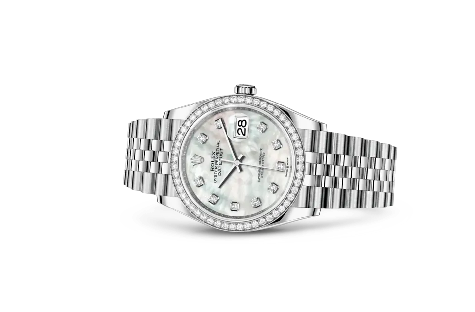 Rolex Datejust 36 M126284RBR-0011 watch on side