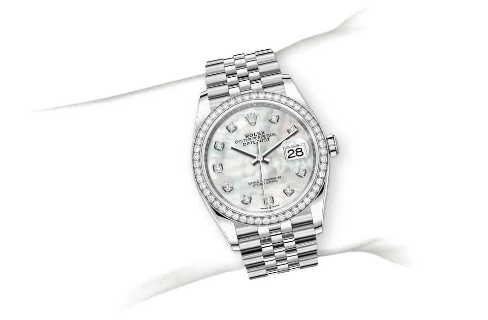 Rolex Datejust 36 M126284RBR-0011 watch on wrist
