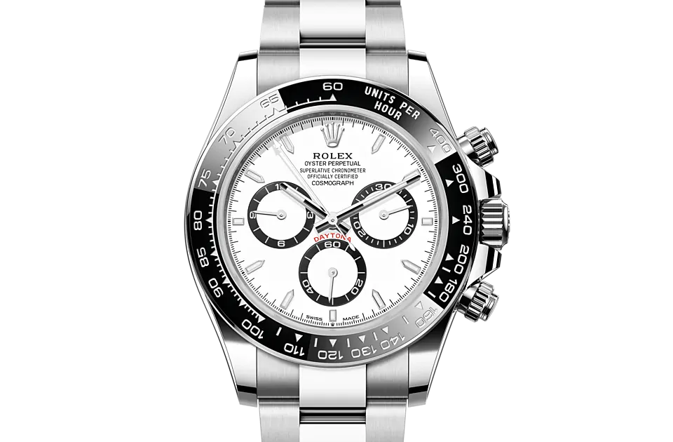 Daytona stainless discount steel white face