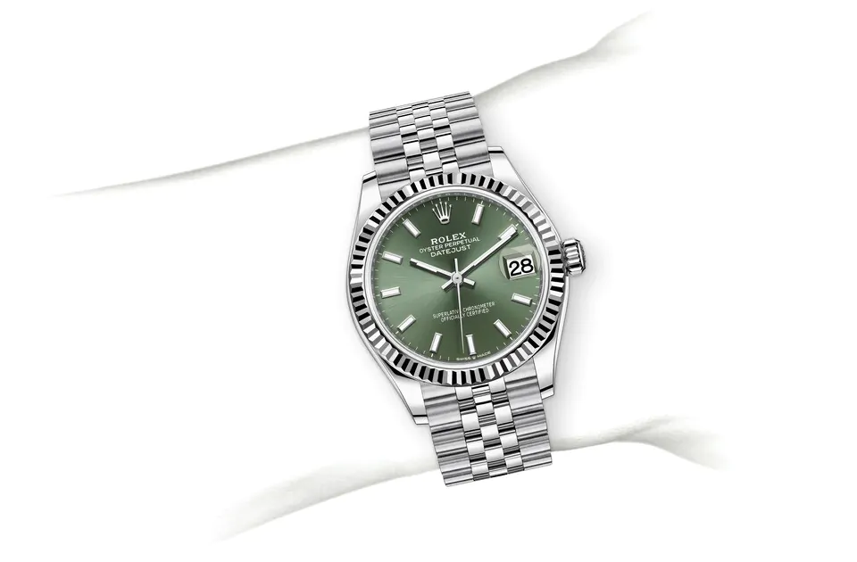 Rolex Datejust 31 M278274-0018 watch on wrist