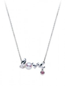 mikimoto love pendant