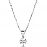 Laings 18ct White Gold Diamond Pendant