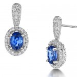 Sapphire and Diamond Drop Earrings