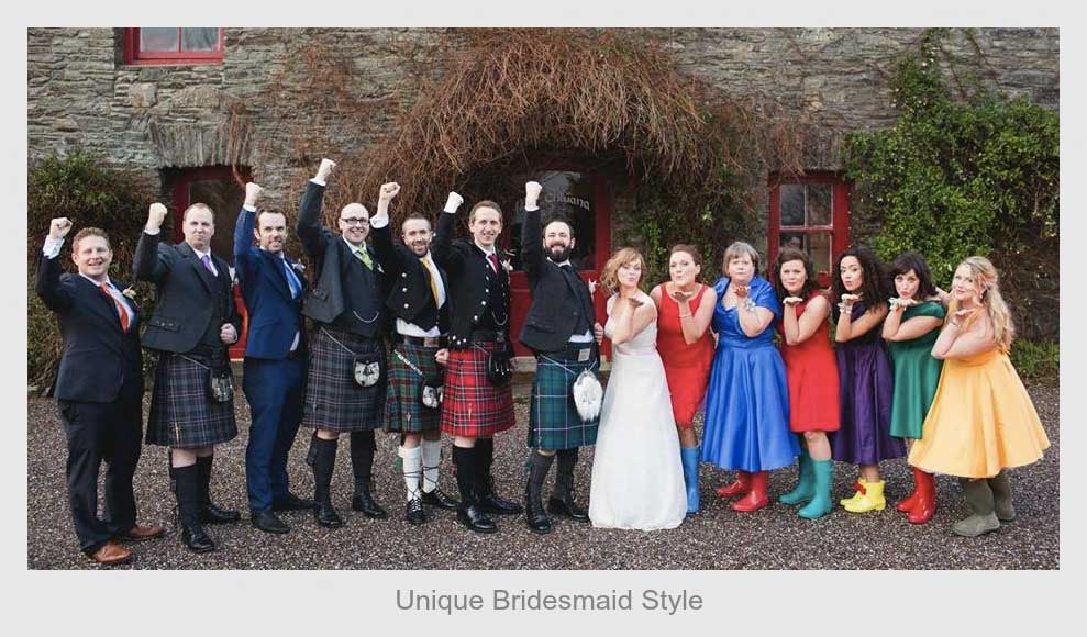 unique bridesmaid style