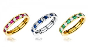 ruby, sapphire and emerald rings