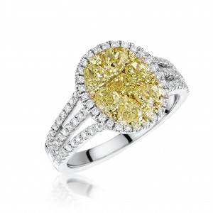 Amazing Yellow Diamond Ring