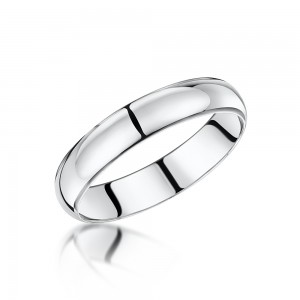 Palladium Court Shape Wedding Ring
