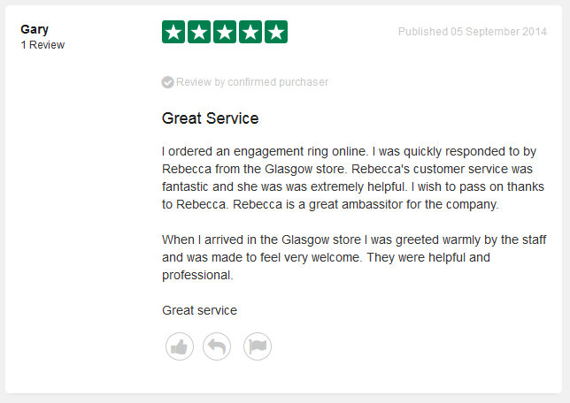 Customer Reviews - Engagement Rings - Laings