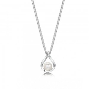 Laings 18ct White Gold Freshwater Pearl Pendant