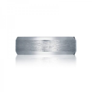 Tacori 18ct White Gold 5mm Brushed Wedding Ring