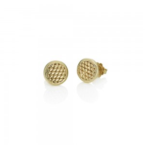 Fope Lovely Daisy 18ct Gold Disc Earrings