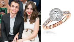 alison brie dave franco engagement ring Celebrity Engagement Rings 2015