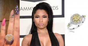 nick minaj meek mill yellow diamond engagement ring Celebrity Engagement Rings 2015
