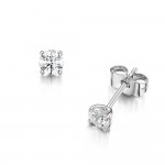 Laings 18ct White Gold 0.50ct Diamond Stud Earrings
