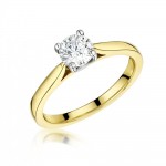 Laings Signature 18ct Yellow Gold Solitaire 0.51ct Round Brilliant Cut G SI2 Diamond Ring