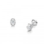 Canadian Ice 18ct White Gold Tension Set 0.70ct Diamond Earrings