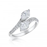 Laings Platinum 1.44ct Marquise Diamond Ring