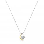 Laings 18ct Yellow And White Gold 0.25ct Round Brilliant Diamond Pendant