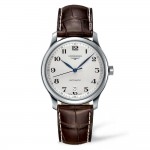 Longines Mens Master Collection Brown Leather Strap Watch