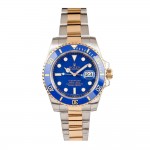 Pre Owned Rolex Bi-Colour Blue Dial Submariner Watch