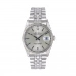Pre Owned Rolex Steel Datejust Silver Dial Watch