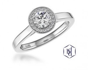  Halo Engagement Ring 