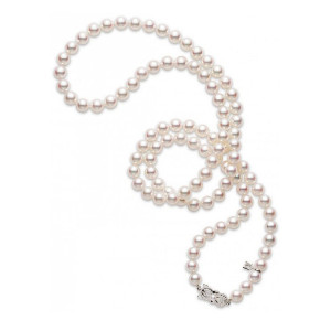 Pearl Akoya Cultured Pearl Strand Necklace