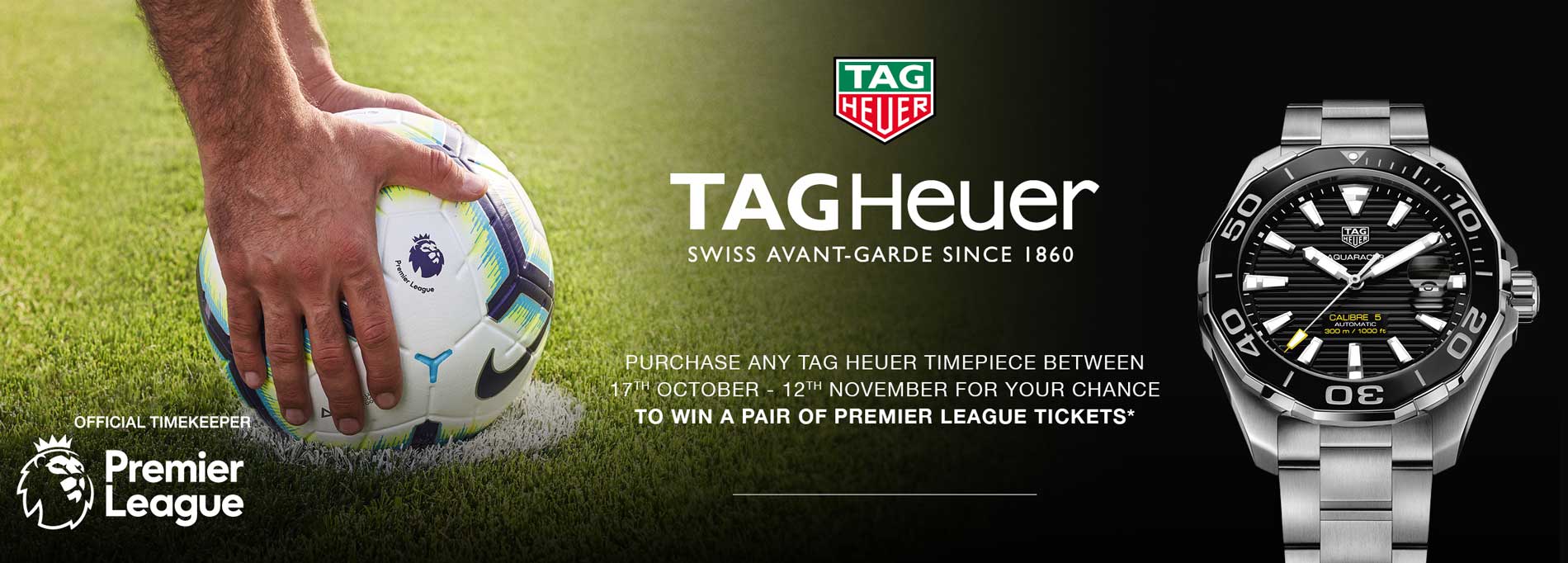 Premier league clearance tag heuer watch