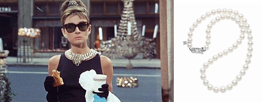 Best Jewellery from the Movies Breakfast at Tiffany's Pearl Necklace 