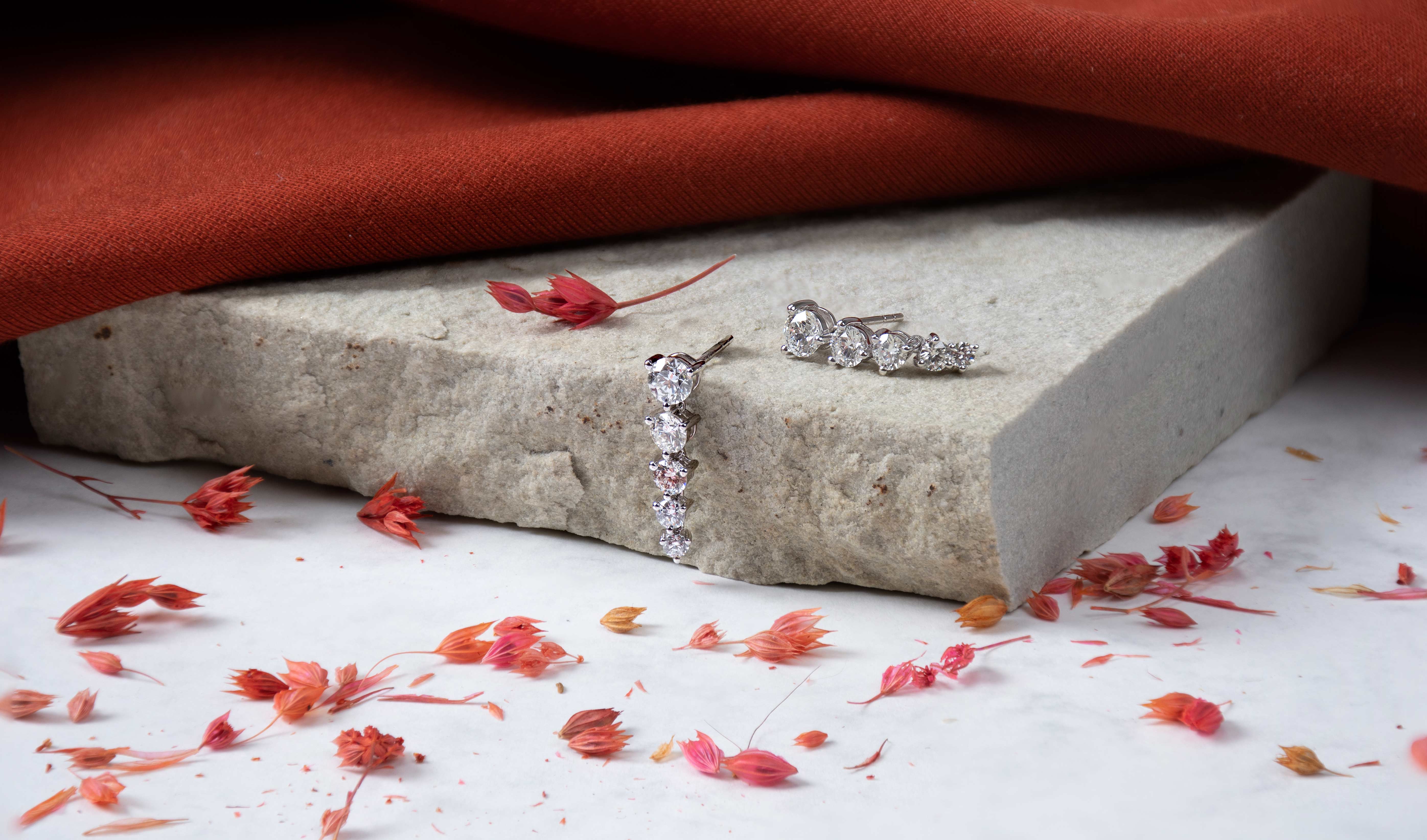 Diamond Drop Earrings for Autumn Style