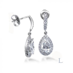 Diamond drop earrings