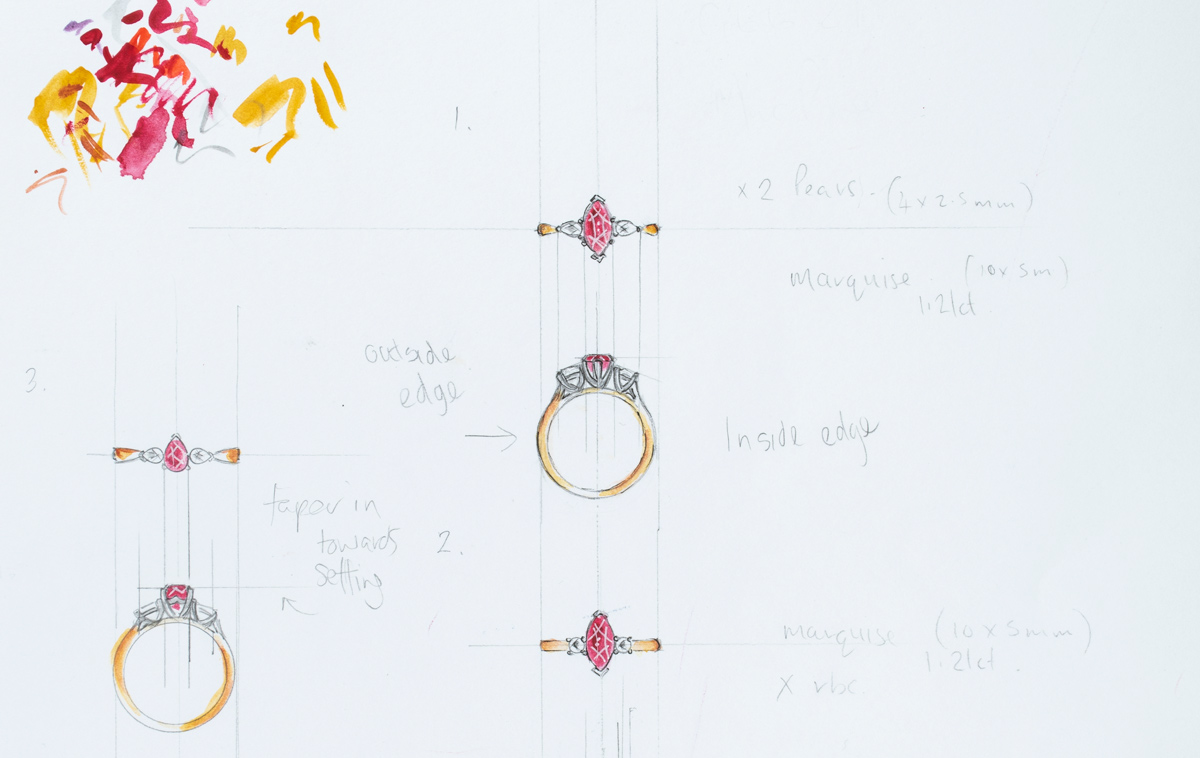 Bespoke Ring Sketch