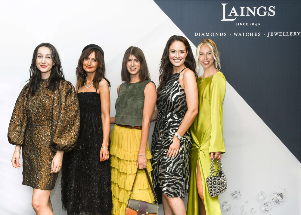 A selection of influencers dressed in Laings jewellery