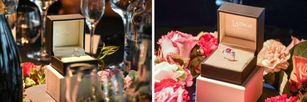 A selection of beautiful pieces on display at the Laings lunch