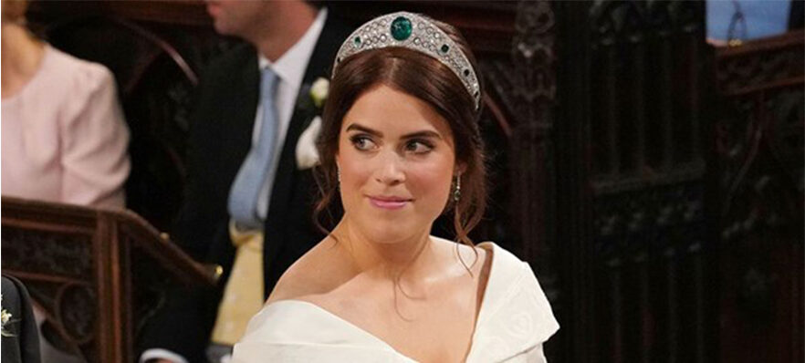 Princess Eugenie wearing the Greville Emerald Kokoshnik tiara