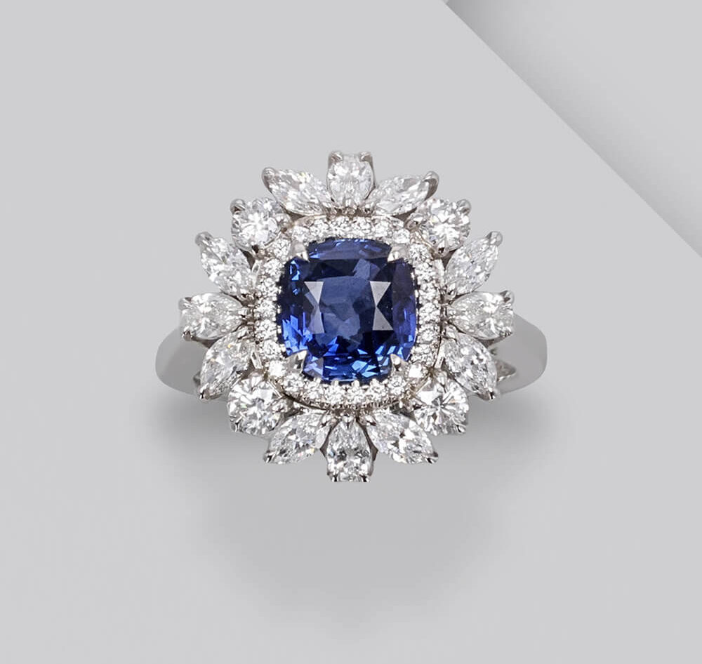 Sapphire Hero Engagement Ring