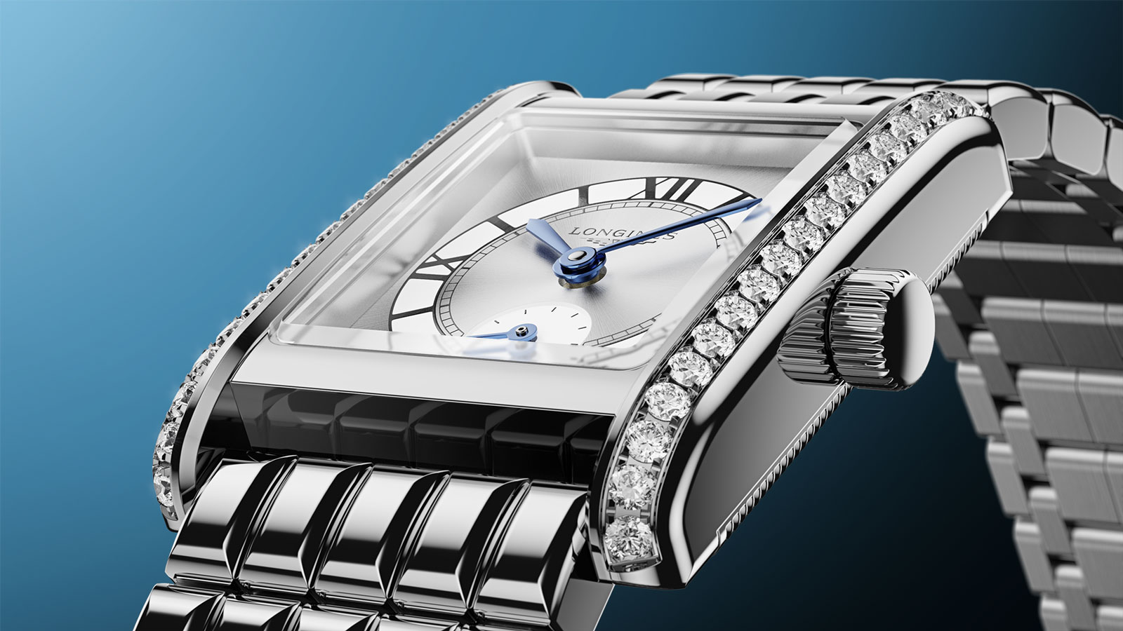 Longines mini dolcevita dial close-up