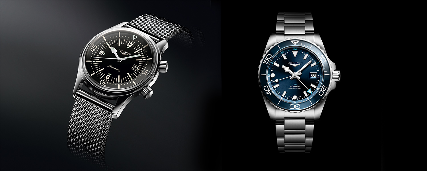 longines legend diver and hydroconquest