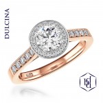Diamond By Appointment 18ct Rose Gold 0.34ct Round Brilliant Cut Diamond engagement Ring