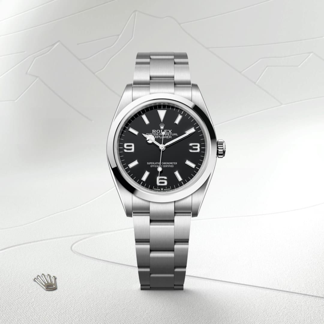 Rolex Explorer 36 M124270-0001 Front Facing Watch