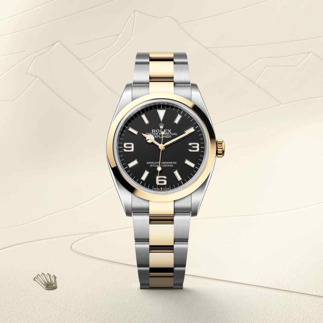 Rolex Explorer 36 M124273-0001 Watch Front Facing